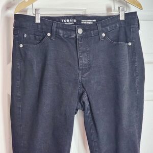 Torrid Denim Black Jeans - Perfect Skinny Ankle Vintage Stretch Women's Sz. 12R